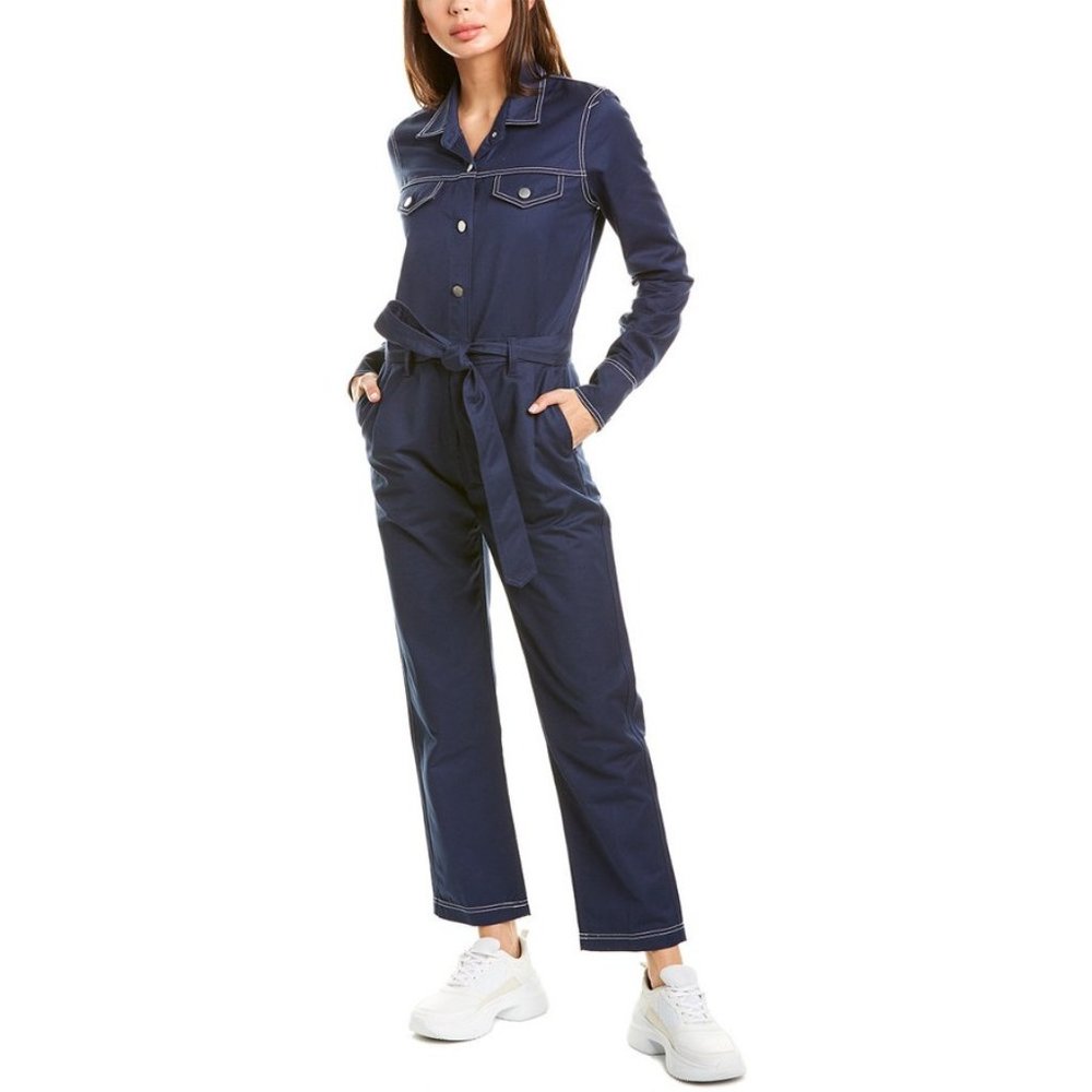 $368 NEW Designer BLDWN Harley Jumpsuit Nocturnal Blue One Piece - XS